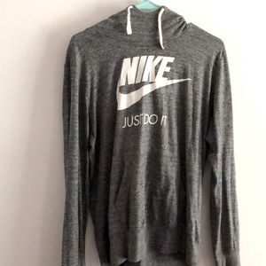 Gray Nike hoodie